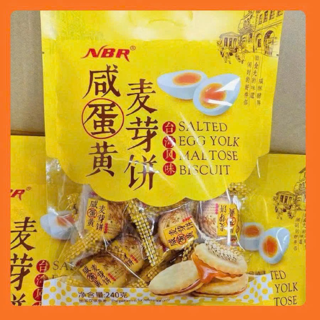 Bánh Quy Trứng Muối Đài Loan bịch 240g