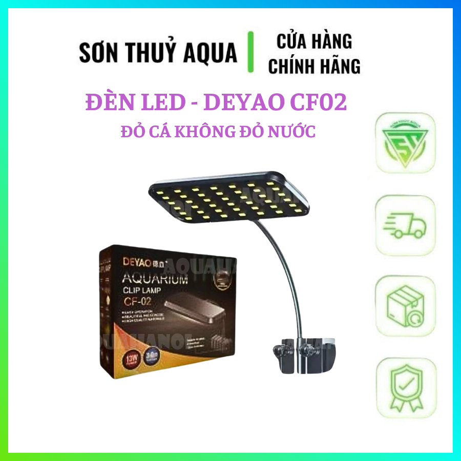 Đèn led bể cá Deyao CF 02 13W đỏ cá không đỏ nước