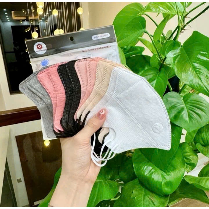 Khẩu trang 5D vinamax com bo 100 cái kháng khuẩn chống tia uv , chống bụi mịn