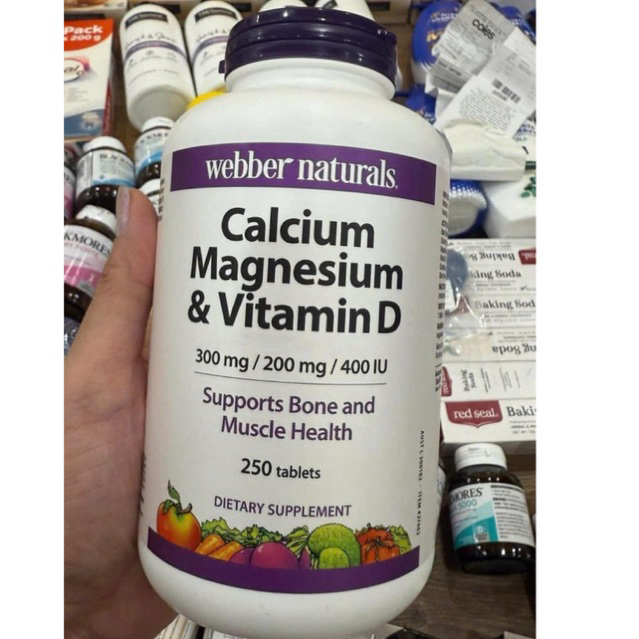Webber Naturals VIÊN UỐNG BỔ SUNG CALCIUM MAGNESIUM & VITAMIN D