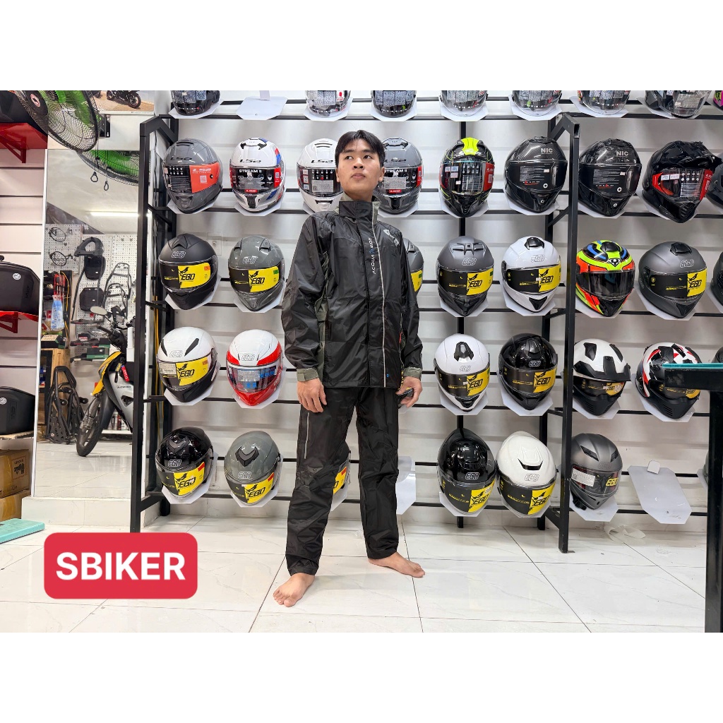 ÁO MƯA BỘ Givi ARS01 Givi Ars Rain Coat - ARS-01 Xanh Rêu