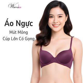 Áo ngực mút mỏng WANNABE áo chíp cúp lớn có gọng kiểu basic trơn mút thông thoáng nhẹ mềm xinh AN310