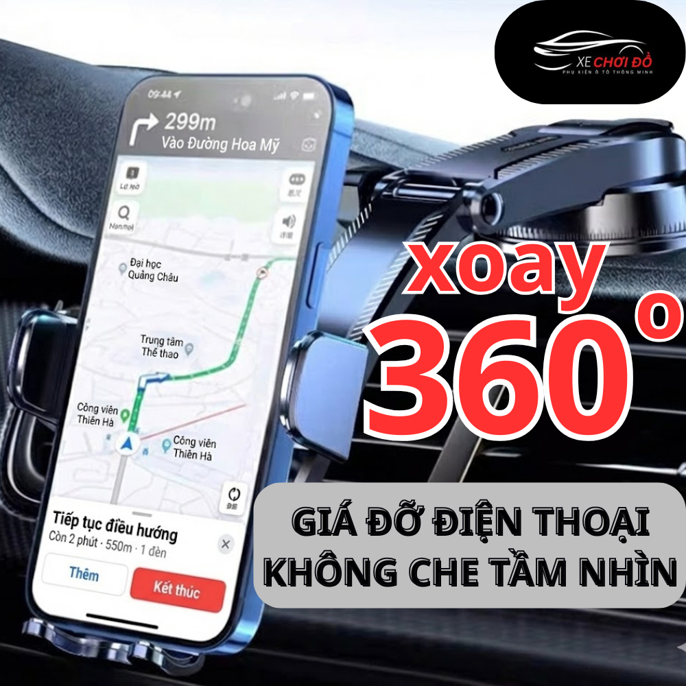 Giá Đỡ Điện Thoại Ô Tô Dạng Thác Nước Xoay 360 Độ A88