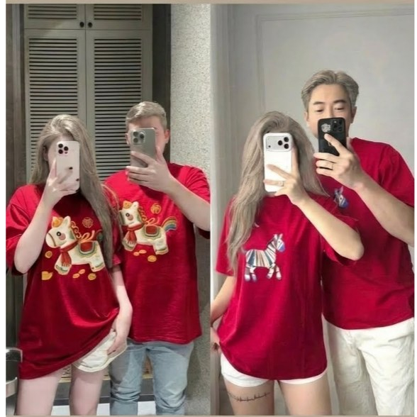 Áo thun tết Bính Ngọ mẫu mới chất thun cotton mềm mịn thoáng mát co dãn tốt