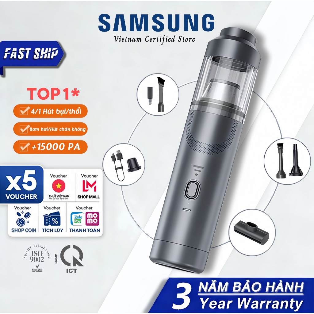 Máy hút bụi cầm tay 4 trong 1