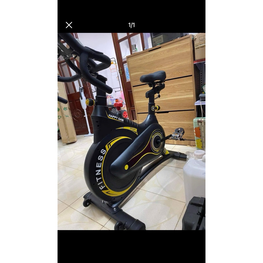 Xe đạp tập thể dục FITNESS KHÁNG TỪ GH-508 (Cảm biến nhịp tim, có kệ để Ipad/đt, Yên xe siêu mềm và 