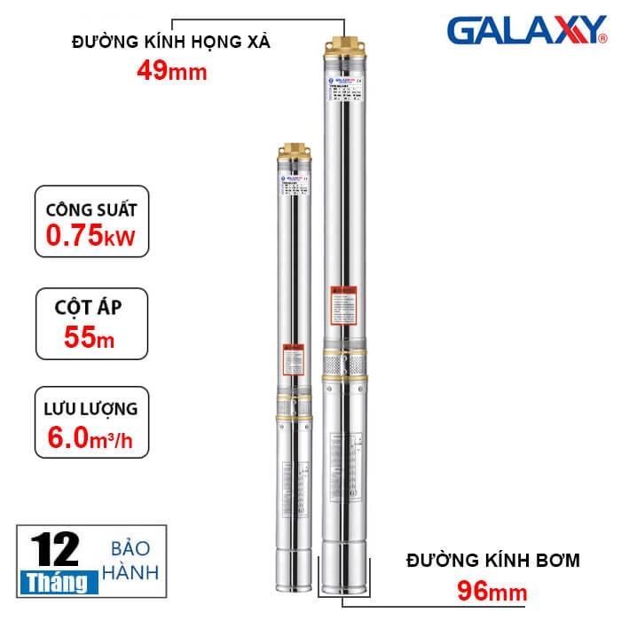 máy bơm nước hỏa tiễn Galaxy 750w 1hp