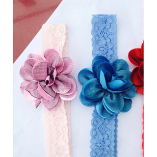 Set 2 băng đô vải cài tóc đính hoa bé gái dễ thương
