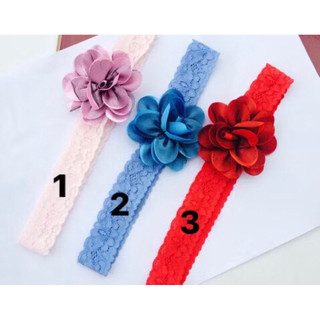 Set 2 băng đô vải cài tóc đính hoa bé gái dễ thương