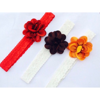 Set 2 băng đô vải cài tóc đính hoa bé gái dễ thương