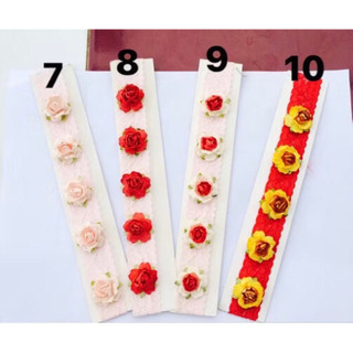 Set 2 băng đô vải cài tóc đính hoa bé gái dễ thương