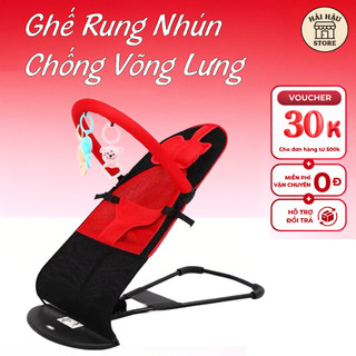 Ghế Rung Nhún Cho Bé Có Thú Treo Và Gối Đầu