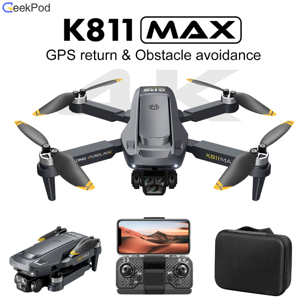 K811 Max - Drone Với Động Cơ Không Chổi Than, GPS Trở Về & Trở Về Tự Động Pin Yếu