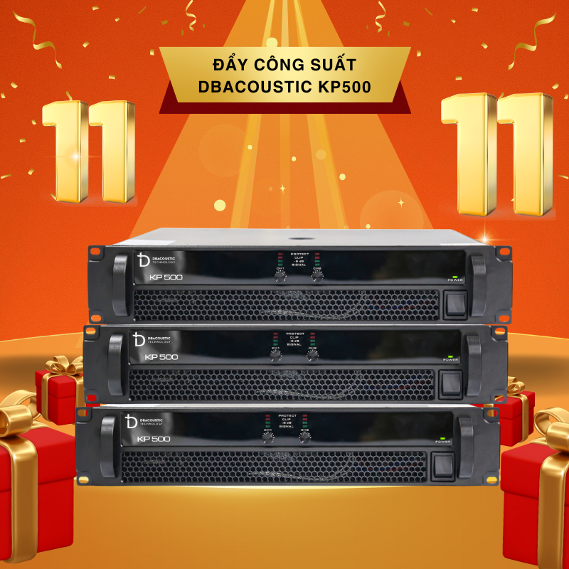 Cục đẩy công suất DBAcoustic KP500 Chính Hãng Mới 100% - 2 kênh - Mạch Class AB - 500W - Chính hãng 