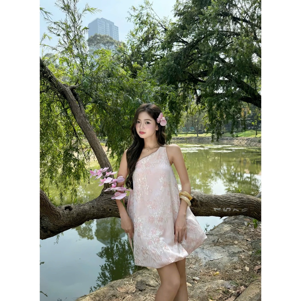 Set Áo Yếm Quần Suông Caro Hồng, Bộ Set Quân Suông Ống Rộng Hồng Kèm Áo Cổ Yếm Nhún Ngực Hoa Nhỏ Thi