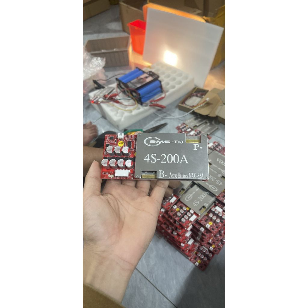 Mạch bms 4s-200A Dj tích hợp cân bằng chủ động 6A