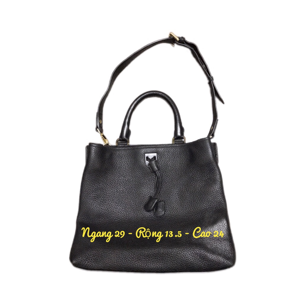[Si hiệu] Túi da thật 2hand hiệu Mo.rg.an công sở nữ đeo vai nhiều ngăn.