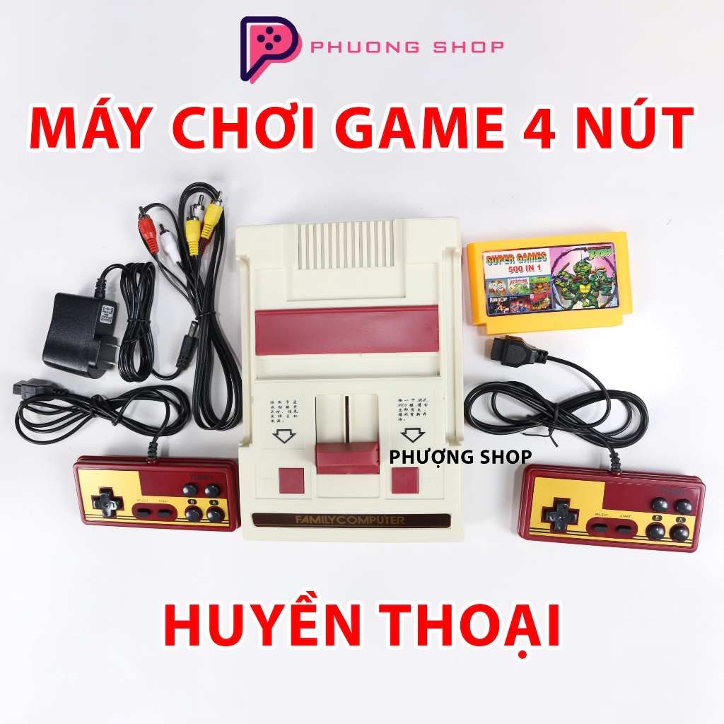 Máy Chơi Game Điện Tử 4 Nút D19 SNES Family Computer [ Có video ]