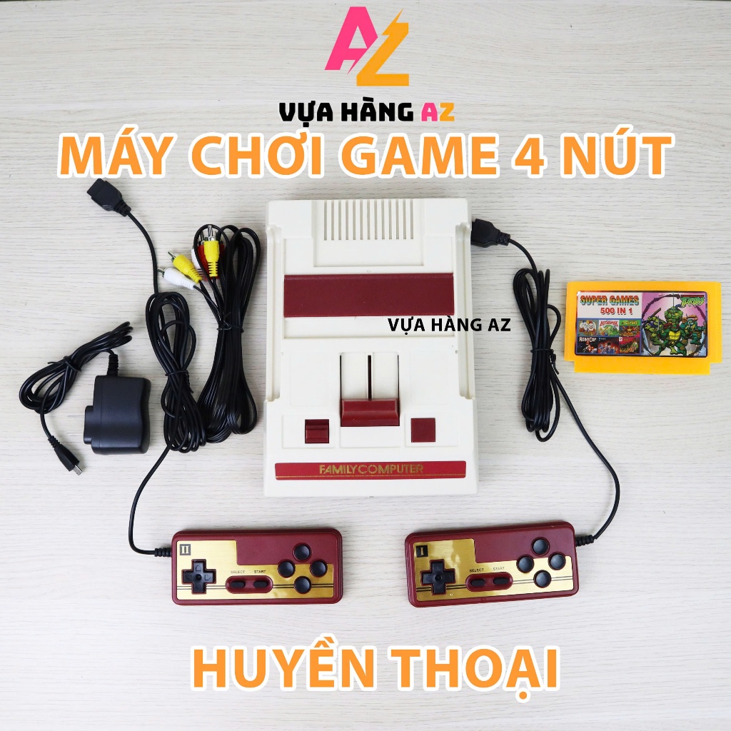 Máy Chơi Game Điện Tử 4 Nút D19 SNES 500 Game [ Có video ]