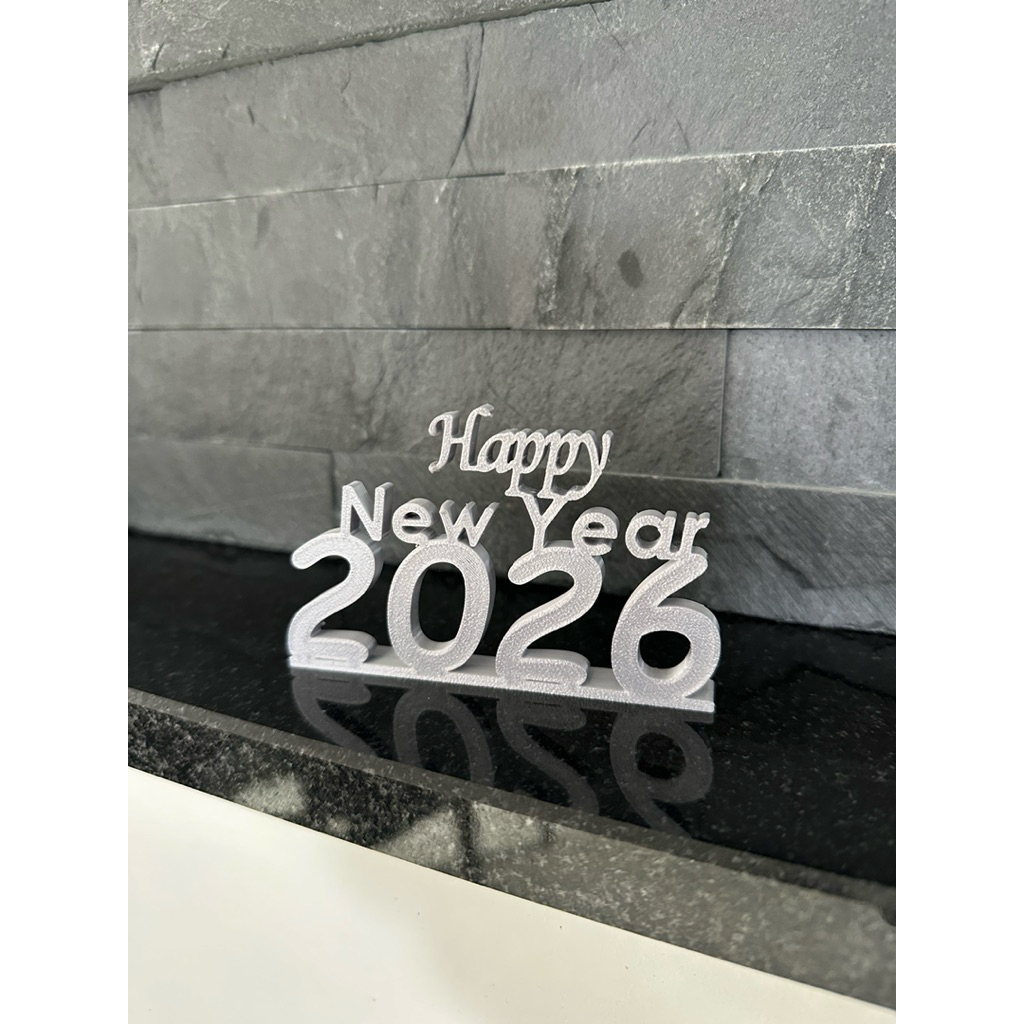 Logo Happy new year 2026 - Dài 10 Cm