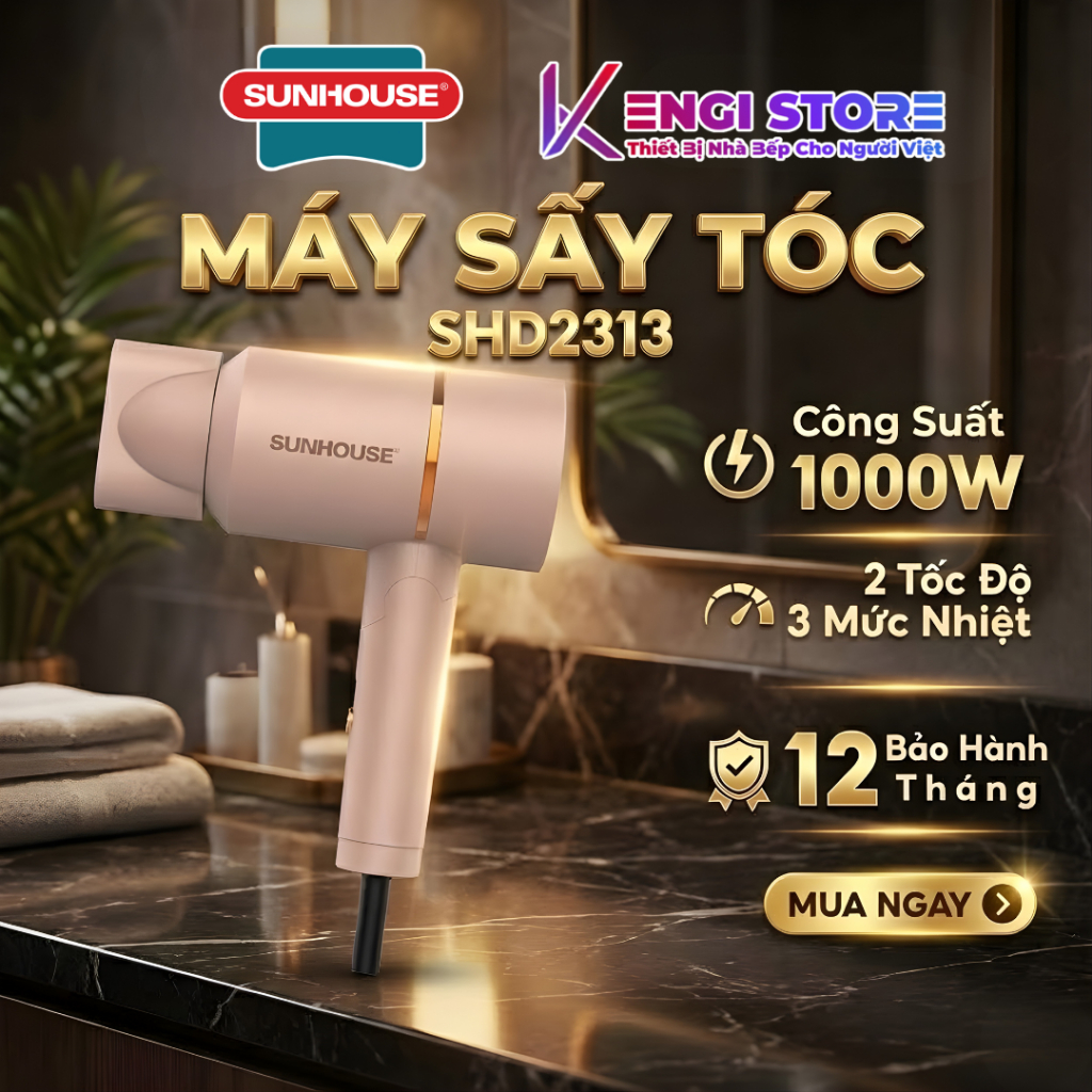 [Sunhouse Chính Hãng] Máy Sấy Tóc Sunhouse SHD2313 - Bảo Hành Chính Hãng 12 Tháng
