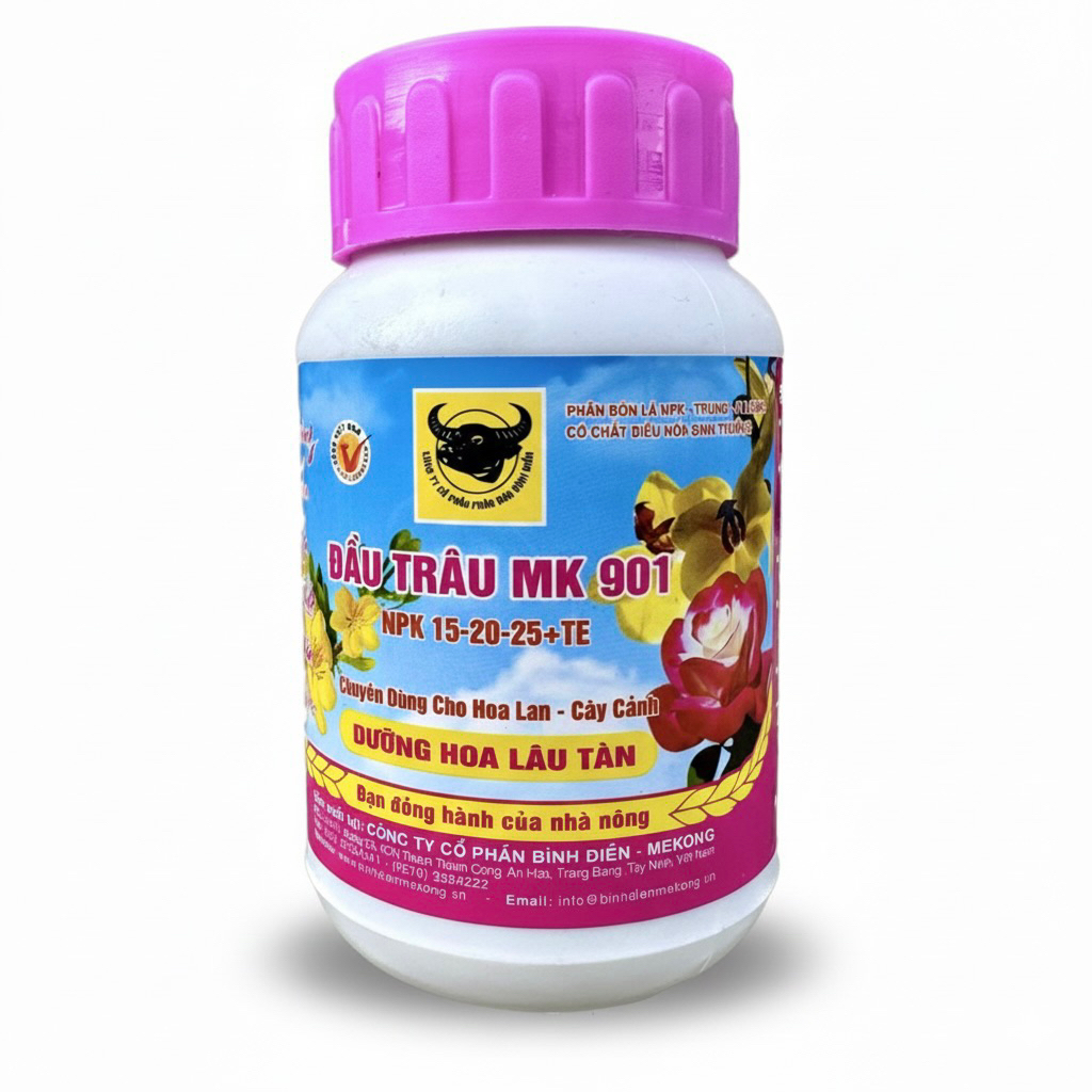Phân Bón Lá NPK Đầu Trâu 901,Nở Nhiều Hoa ,Lâu Tàn Bền Màu ,Hũ 100g
