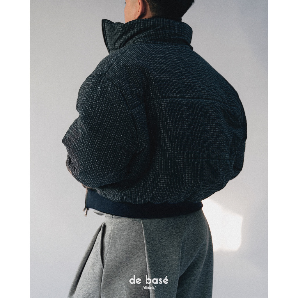 basé PUFFER 03 - Áo Phao Form Boxy Hoạ Tiết Caro - de basé