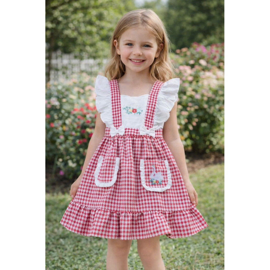 Đầm bé gái tay cánh tiên siêu dễ thương mẫu mới 2026/ Đầm mặc tết cho bé gái 2026 từ 12kg-38kg