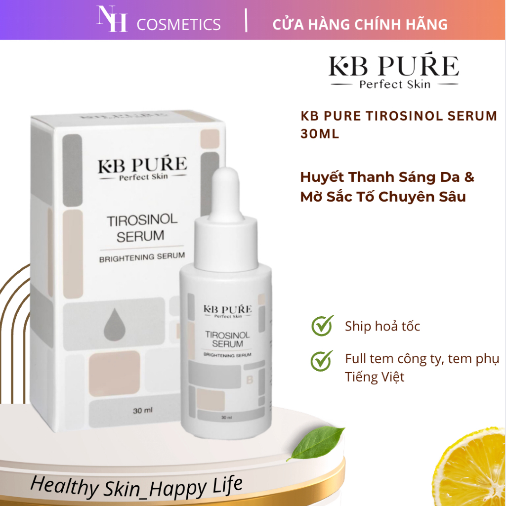 [Chính Hãng] Huyết Thanh Kb Pure Tirosinol Serum 30ML Giảm Nám Và Dưỡng Trắng Sáng Đều Màu Da