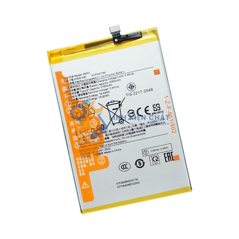 Pin cho Xiaomi Redmi 14C 2409BRN2CA BN5X 5160mAh Zin - Hàng Linh Kiện