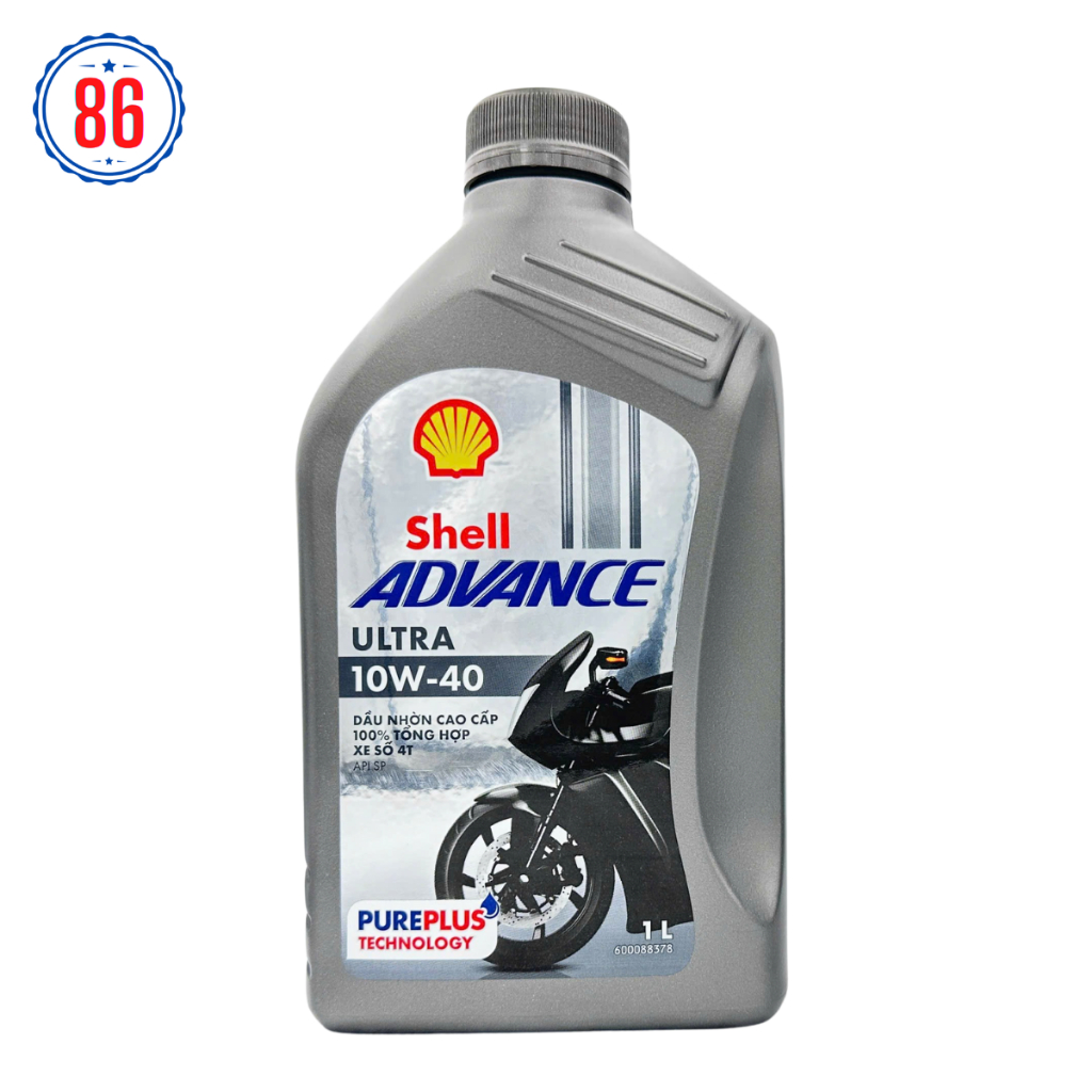 Shell Advance Ultra 10W40 1L nhớt tổng hợp dành cho xe số, côn tay API SP 2025
