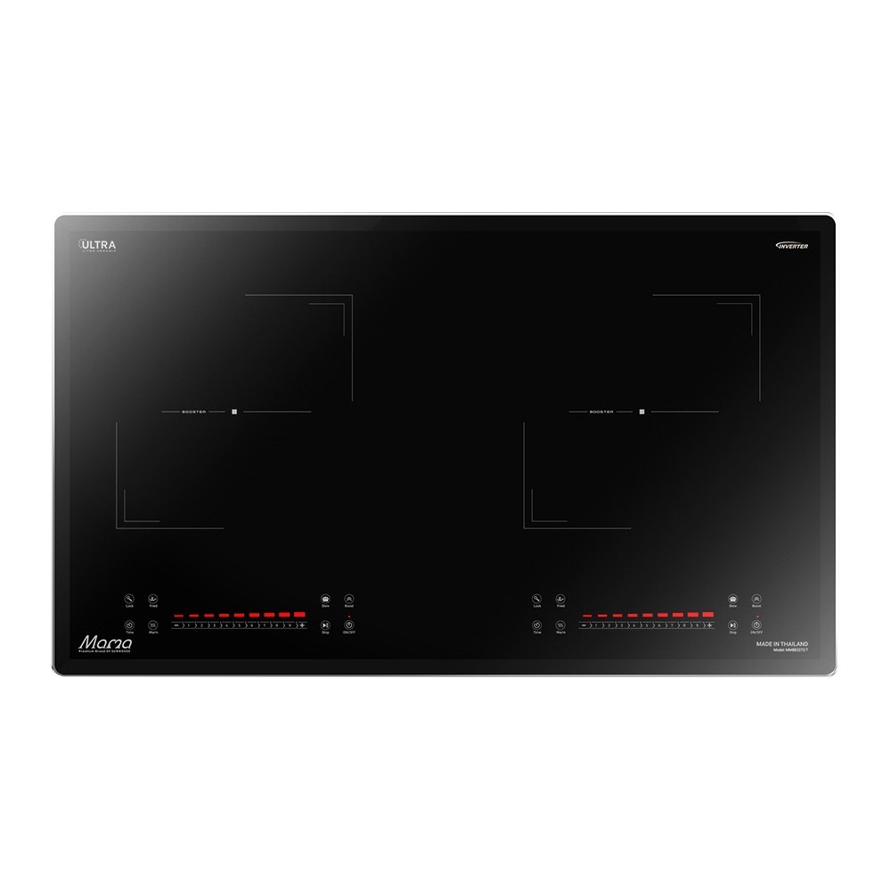 Bếp điện từ đôi Sunhouse MMB82272-T, Công suất 4400W, Có Booster, Inverter, Sôi liu riu, Nhập khẩu T