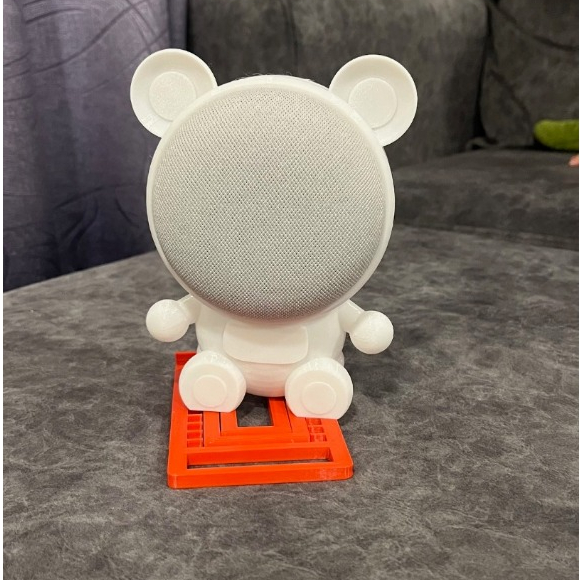 B143 Vỏ Đựng Giá Đỡ Google Nest Mini - Home Mini Hình Gấu Teddy Đáng Yêu