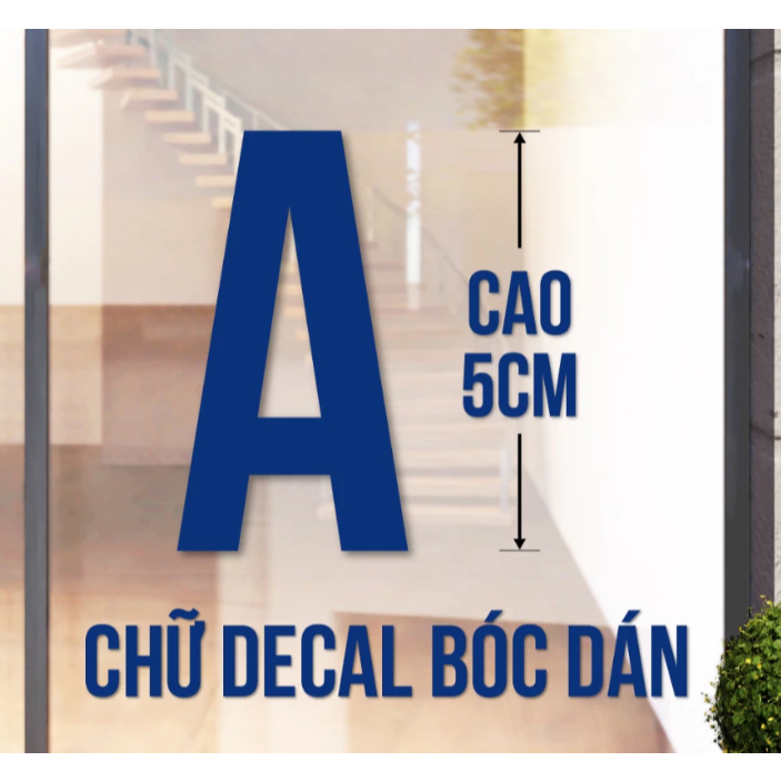 Chữ Decal Đen, Cao 5cm, Font Chữ 01, Cắt Chữ Theo Yêu Cầu, Cắt Decal, Cắt Chữ Decal, Dán Kính