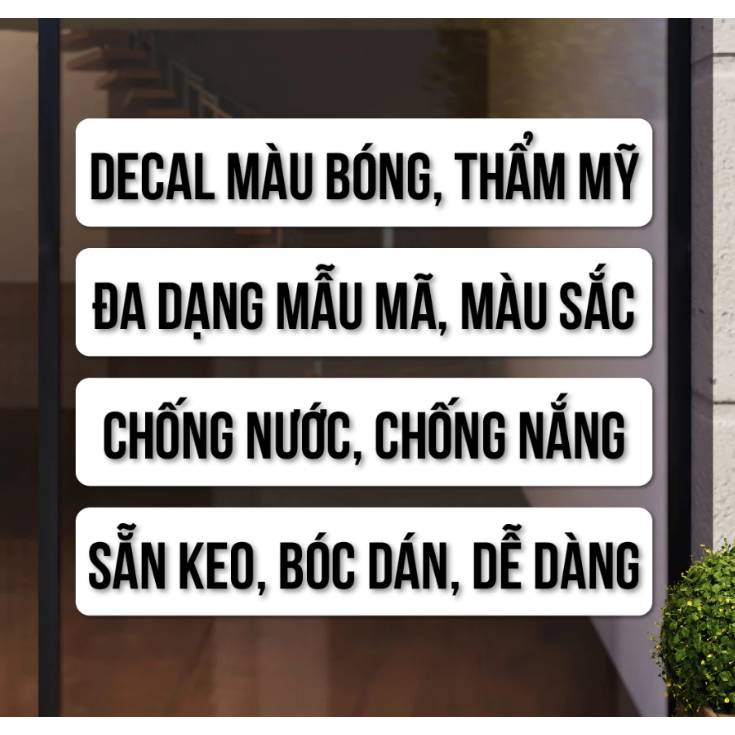 Chữ Decal Đỏ, Cao 25cm, Font Chữ 01, Cắt Chữ Theo Yêu Cầu, Cắt Decal, Cắt Chữ Decal, Dán Kính