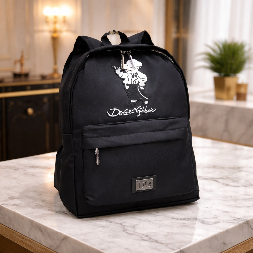 Balo Học Sinh Thêu Cao Bồi – Balo Đi Học Thời Trang Form Đứng