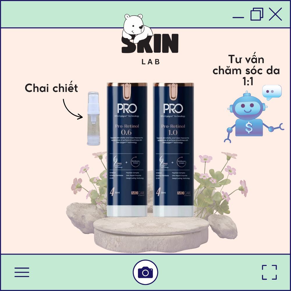 [MD CARE]_Kem Dưỡng Làm Sáng, Trẻ Hoá Và Cải Thiện Nếp Nhăn MD CARE PRO-RETINOL