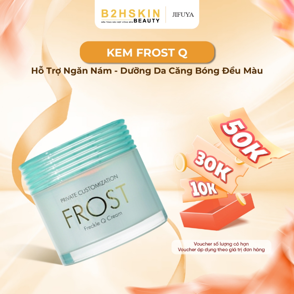 Kem Hỗ Trợ Mờ Thâm Sạm Tàn Nhang Freckle Q JIFUYA 30g - Dưỡng Da Căng Bóng Đều Màu - Kem Frost Q