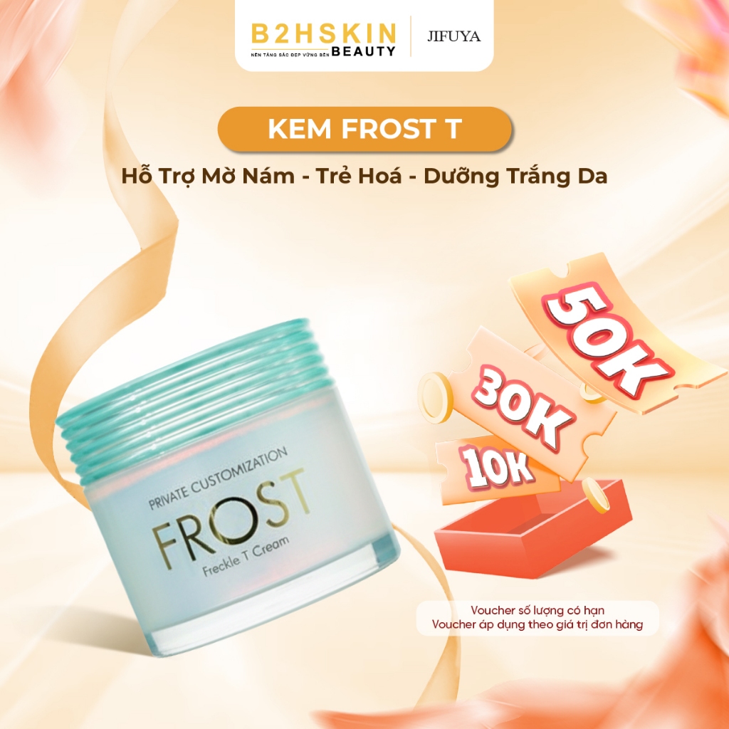 Kem Hỗ Trợ Cải Thiện Sắc Tố Freckle T Cream JIFUYA 30g - Dưỡng Da Trẻ Hoá, Đều Màu - Kem Frost T