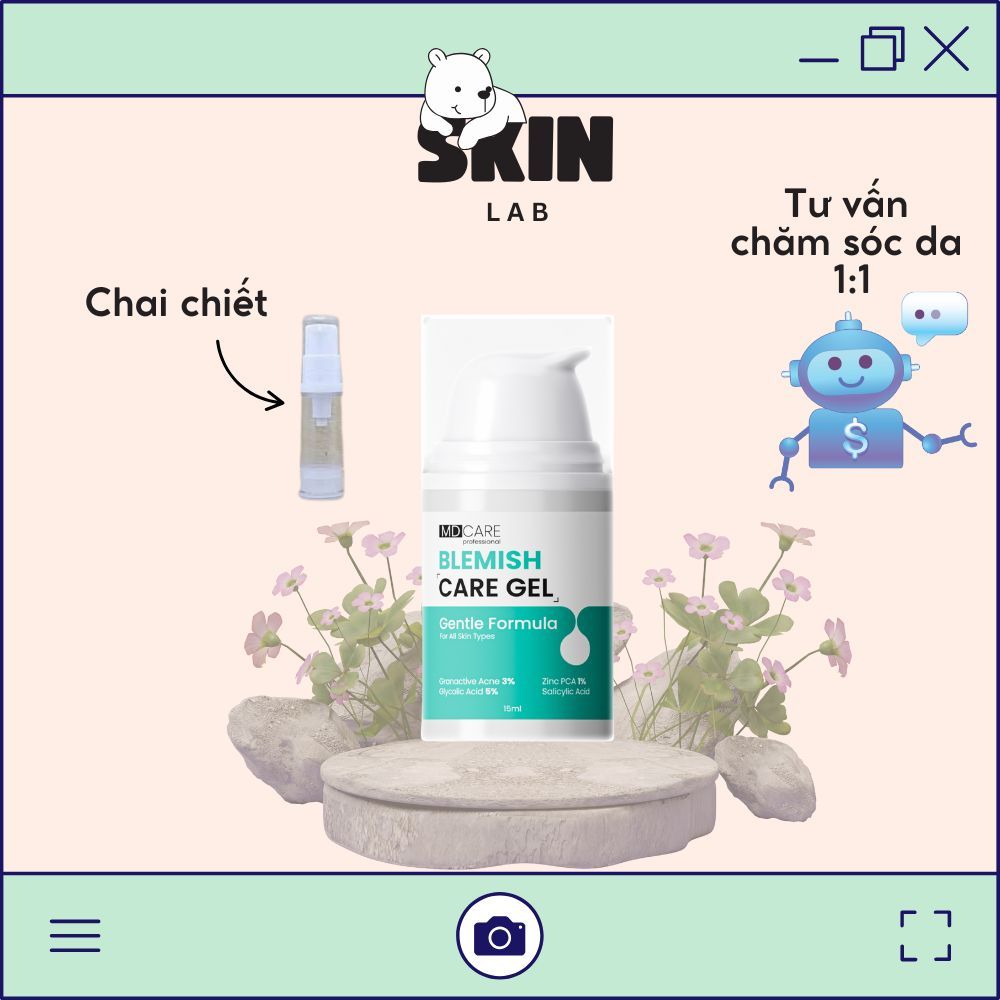 [MD CARE]_[CHIẾT 5 GRAM]_Gel Chấm Mụn Hỗ Trợ Làm Dịu Và Cải Thiện Mụn Viêm MD CARE Blemish Care Gel