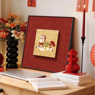 TRANH TRANG TRÍ CHÚ NGỰA MÃ TIỂU DẪ  MÃ  ĐÁO KIM PHÚC TRANG TRÍ TẾT MANG LẠI MAY MẮN TÀI LỘC TỨC THÌ