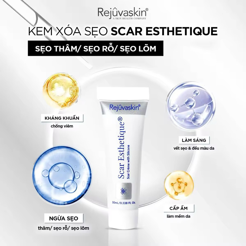 Kem Xóa Mờ Sẹo Thâm, Rỗ, Lõm Rejuvaskin Scar Esthetique 30ml
