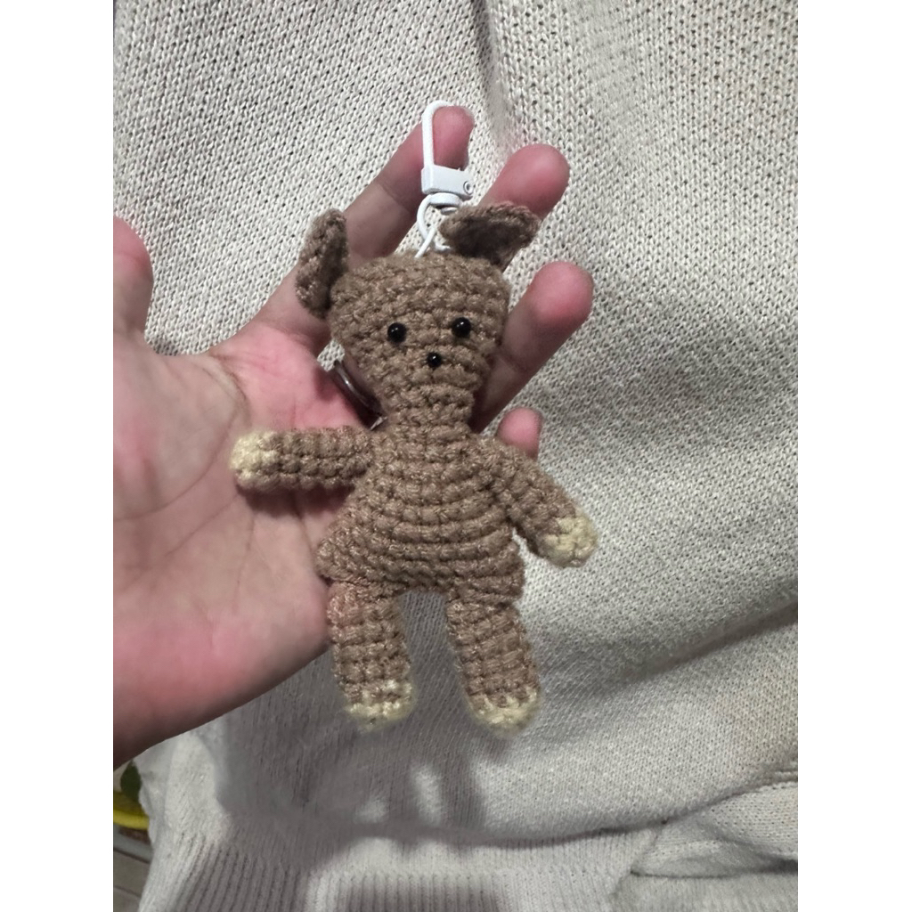 [kitty.house] Móc khoá gấu bông teddy bằng len handmade by Kitty.house