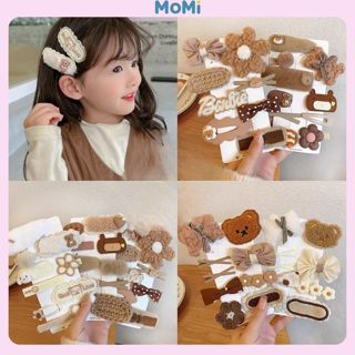 Set Kẹp tóc Gấu bông mềm MoMi dễ thương phong cách Hàn Quốc dễ thương cho bé MOMI KẸP TÓC SP0058