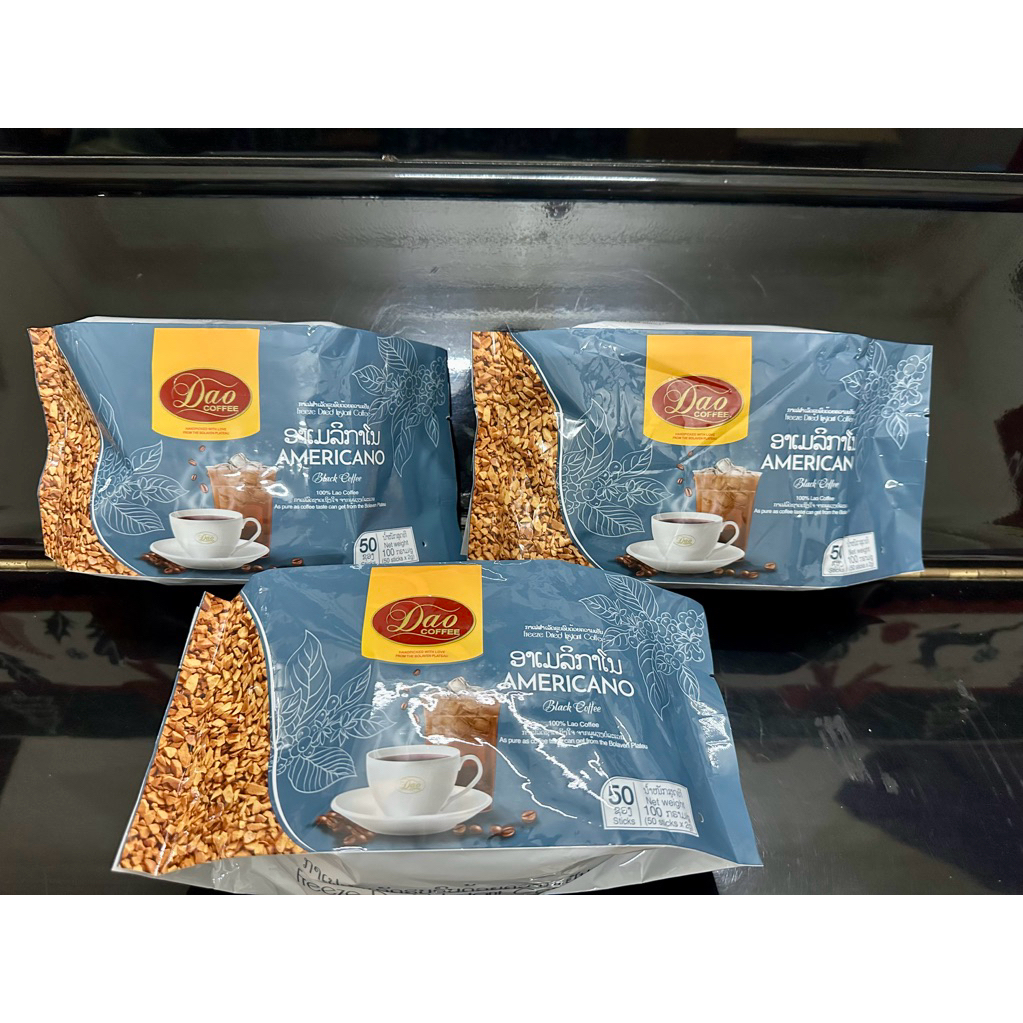Dao Coffee, Instant Coffee ( cà phê đen), 100g(50gói) MẪU MỚI