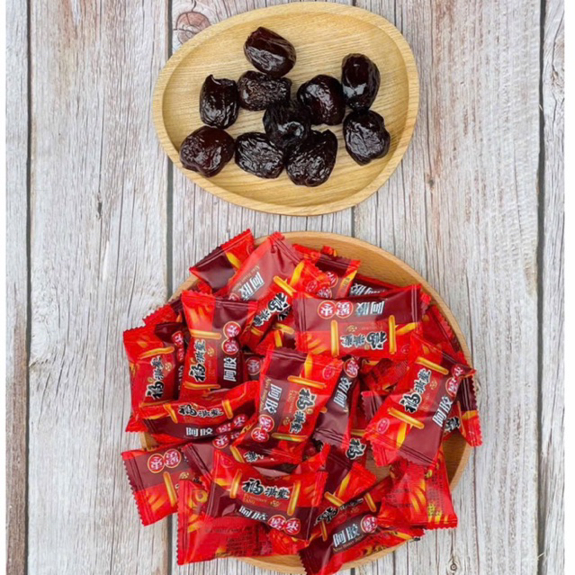 Lẻ 500gr Mứt Táo Dẻo Tân Cương Gói Đỏ Sấy Dẻo Rút Hạt