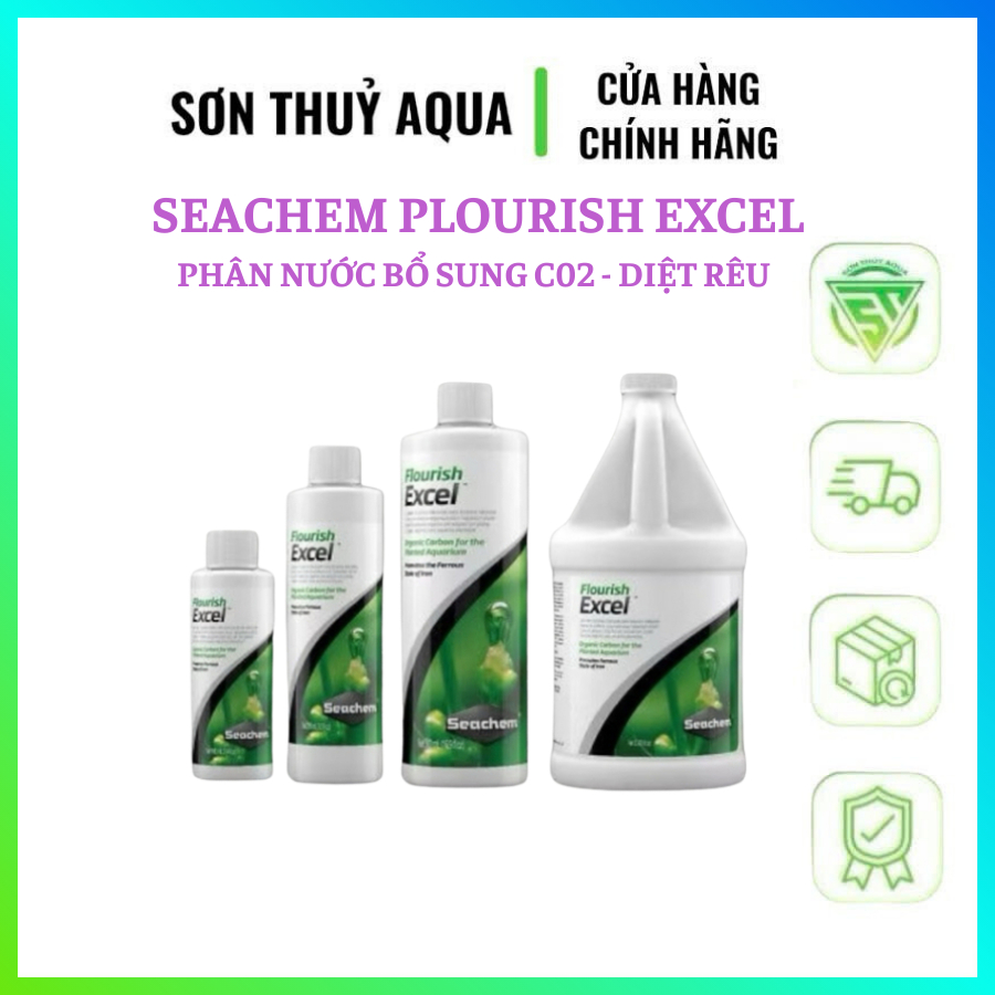 Phân nước bổ sung CO2 Seachem Flourish Excel 100, 250ml ML