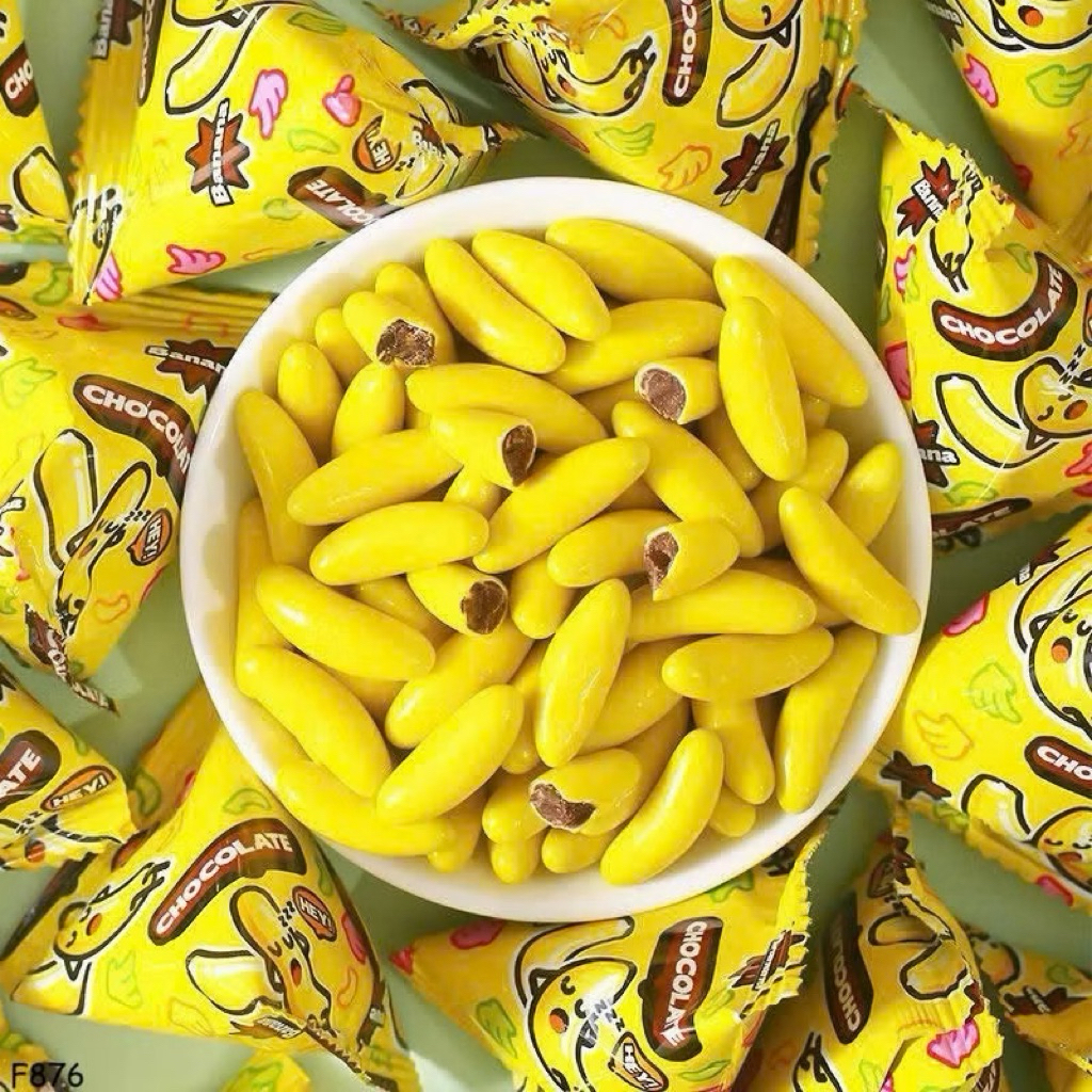 1kg Kẹo Socola Chuối Giòn