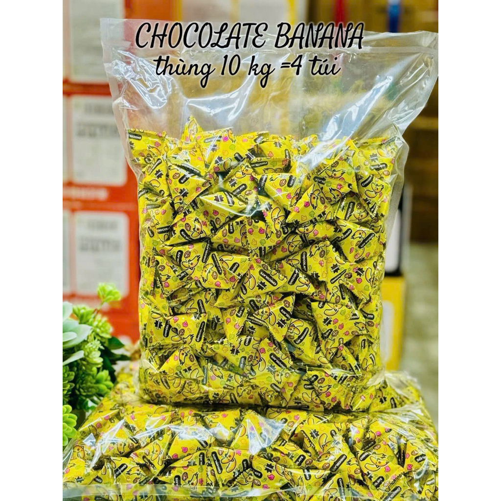 Bịch 2.5Kg Kẹo Socola Chuối Giòn
