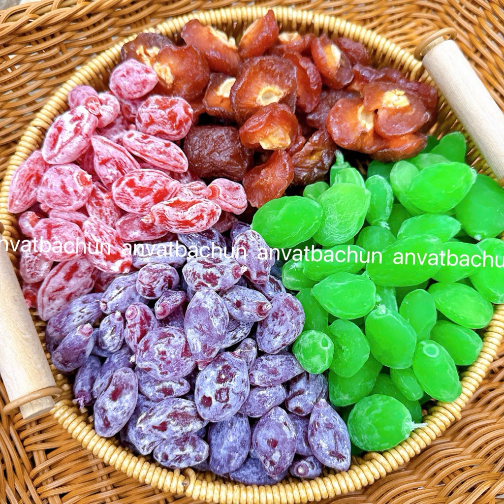 Ô Mai - Mứt tết tự chọn Tổng hợp, Ô Mai Mix, Ô mai me, Ô mai xí muội, Đặc Sản, đồ ăn vặt